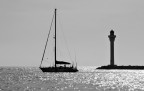 Faro e Barca vela Cannes, con canon 350d e tamron 28-200