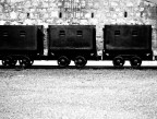 Vagoni nella vecchia miniera Montevecchio - CA