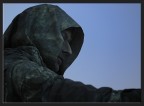 un mimo che imita giordano bruno
