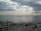 mare calmo ma  in arrivo pioggia