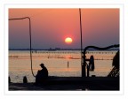 Pescatore al tramonto