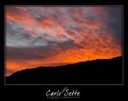 A causa della particolare situazione meteo dovuta a temporali e forte vento si sono create delle situazioni al tramonto veramente spettacolari