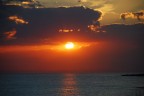 tramonto sul mare dal patio di casa mia