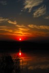 tramonto sul lago