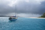 avvicinandomi all'isola degli uccelli