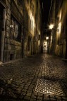 Un hdr abbastanza marcato di un borghetto dietro al duomo di Parma