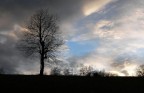 famiglia nel tramonto