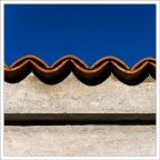 a wall and a sky a wall and a sky