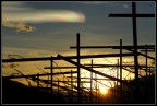 Parelio al tramonto
