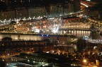 Una veduta del Bigo situato nell'area del Porto Antico di Genova