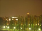 una foto scattata nei giorni di esondazione del po durante questo inverno
