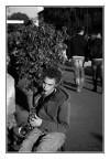 Giovane jazzista di strada
