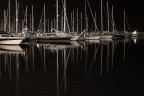 Notturna invernale del porto
