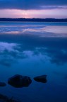 tramonto sul lago