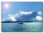 Il mare di Favignana  l'Etna