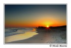 Cupo tramonto invernale