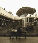 In tram