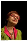 Attrice di cinema teatro. Scatto rubato.