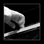 Finger on piano