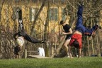 allenamenti nel parco.