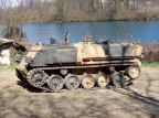 carro armato del museo militare nel parco del castello di mazz
