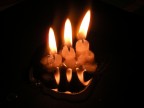 a lume di candela