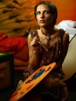 Pittrice in cerca d'ispirazione