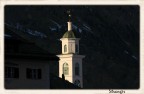 In questo piccolo paesino del cantone dei Grigioni, dal nome Sils Maria, il sole lascia spazio alle ombre e al fresco della sera. L'ultimo raggio di sole colpisce il campanile, lasciando trasparire del calore.
Vs commenti su emozioni e sensazioni trasmesse oltre che tecniche. 
Grazie Stranger