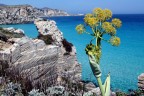Vista di cala rossa nella spendida isola di Favignana