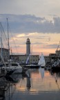 Crepuscolo al porto