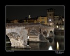 Ponte PIetra in nottura. Centro storico di Verona