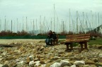 L'unico punto di Punta Ala dove si vede il mare; il titolo  lo specchio di quanto provato in quella circostanza: un posto esclusivo? No un ghetto per benestanti.
