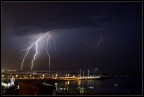 Una serata di fulmini su Viserba (Rimini)