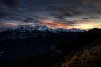 Splendida vista della Majella all'imbrunire