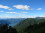 Foto del lago di Como dal monte Bolettone