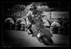 Vespa  in pista, old style