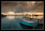 tramonto con barca