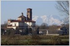 Scorcio alpino dalla pianura padana