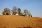 e arrivato l'autunno e un campo in  collina  si prepara per l'inverno .......