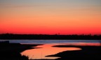tramonto sul delta del po