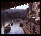 diapo datata gennaio 1991, scattata con Bencini ottica fissa e tempo fisso a 1/125s, pellicola orrenda Scotch, scattata in una delle prime uscite fotografiche(avevo 18anni e senza soldi).Lucerna, dal ponte di legno