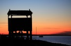 tramonto sul delta del po