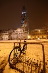 Mercoled 7 gennaio dopo la nevicata alla sera in Piazza Grande a Modena