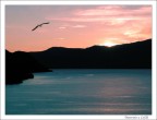 tramonto sul lago