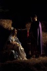 ritratto della sacra famiglia al presepe vivente del mio paese.