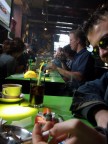 Tavolata di "cazzeggiatori" di varie estrazioni e nazionalit, che si accomunano nell' amore per i coffee-shop alla mattina presto...
P.S. Il nome del locale  GRASSHOPPER, chi lo conosce faccia BOOM!