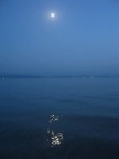 Moon on the sea