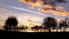 Sunset on a hill
