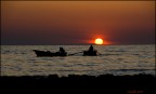 porto cesareo(le) 3/2009...pescatori di polpi a fine giornata...