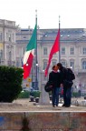 Un bacio colto al volo.
